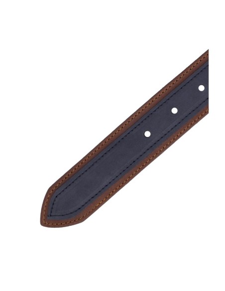 Ceinture nubuck bleu B-NIBU-NAVY