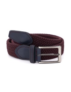 Burgundy elastic belt