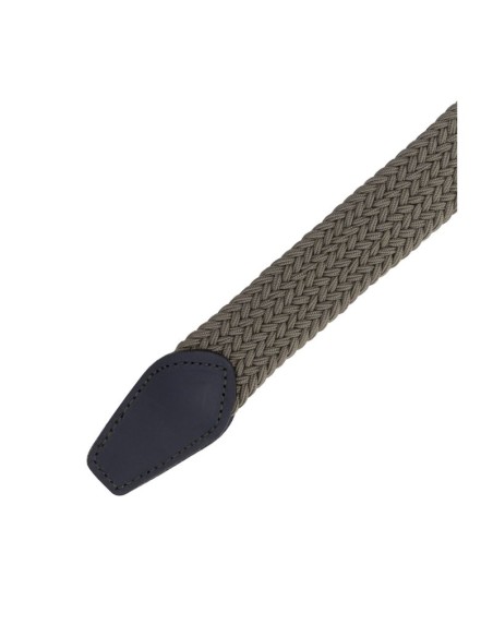 Cinturón elástico trenzado color verde