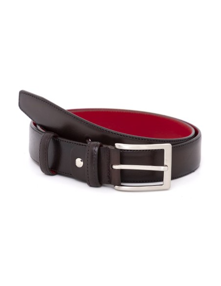 Ceinture de peau marron B-VAKDOS-BROWN