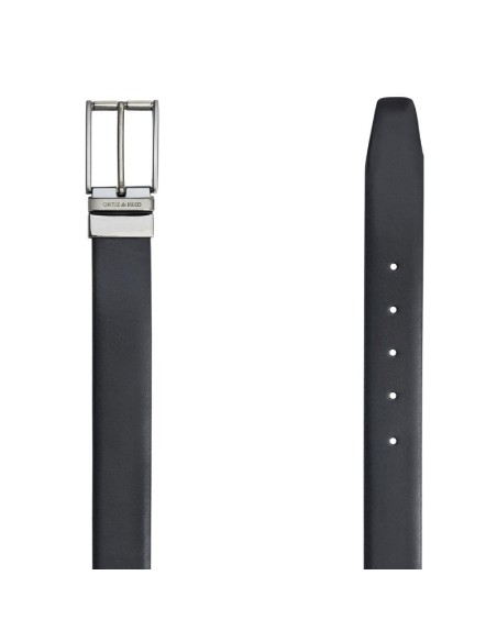 Ceinture de peau le noir B-REVER-BLACK-BROWN