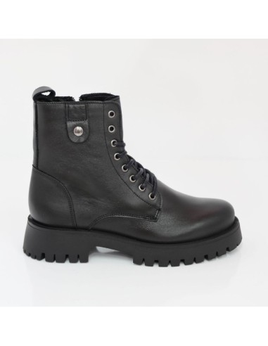 Black leather Women's high boots