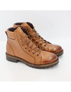 bottines femme de peau marron W-MOIRI-BROWN