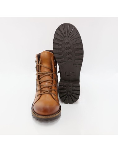 bottines femme de peau marron W-MOIRI-BROWN