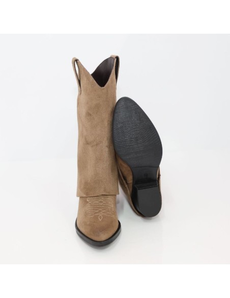 Light Brown suede Women's high boots