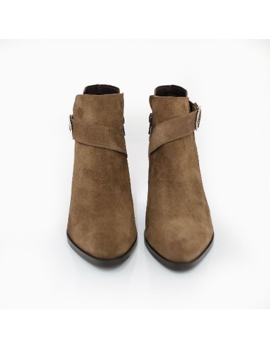 bottines femme suède marron W-CAROLA-TESTA