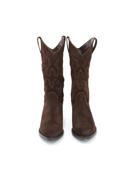 bottes femme suède marron W-GREN-BROWN