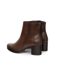 Light Brown leather women's boots 2