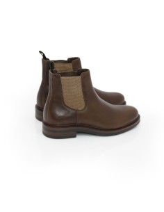 bottines chelsea de peau marron PANUCA-BROWN 2
