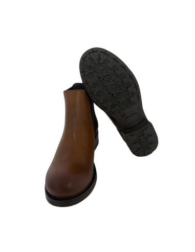 bottines femme de peau marron W-NOWORO-BROWN