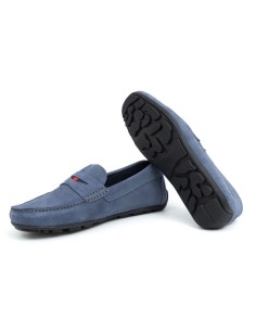 Blue suede moccasin 2