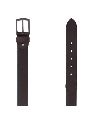 Brown combined with leather belt
