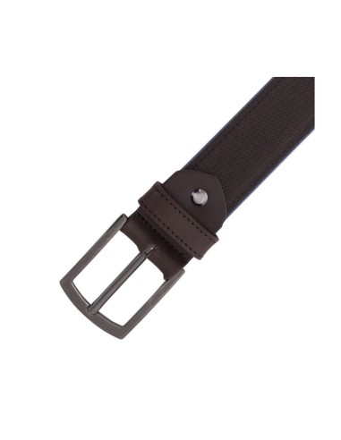 Ceinture combiné avec la peau marron B-JASPER-BROWN