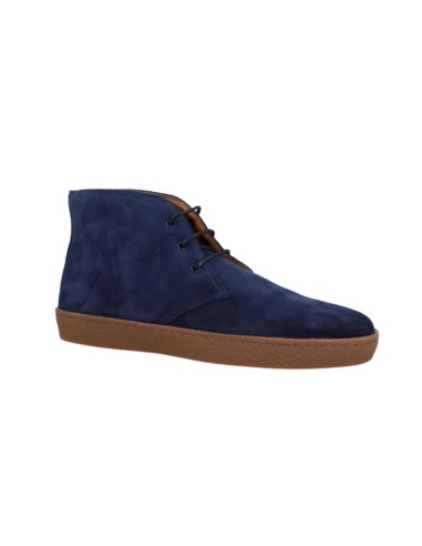 Blue suede boot