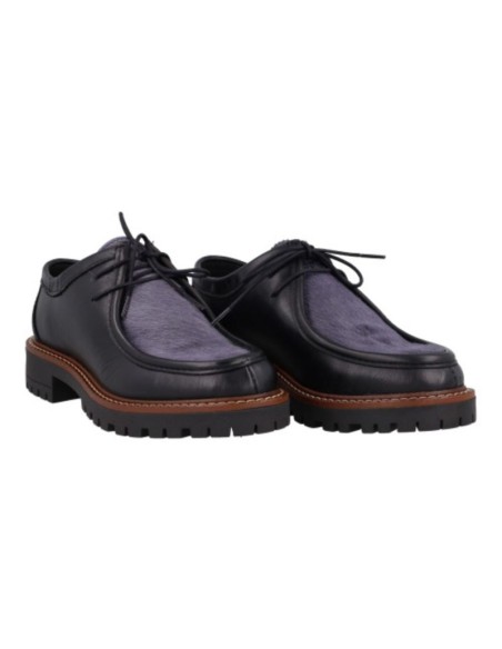 Zapato de Vestir de piel liso color negro