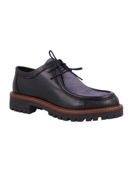 Zapato de Vestir de piel liso color negro