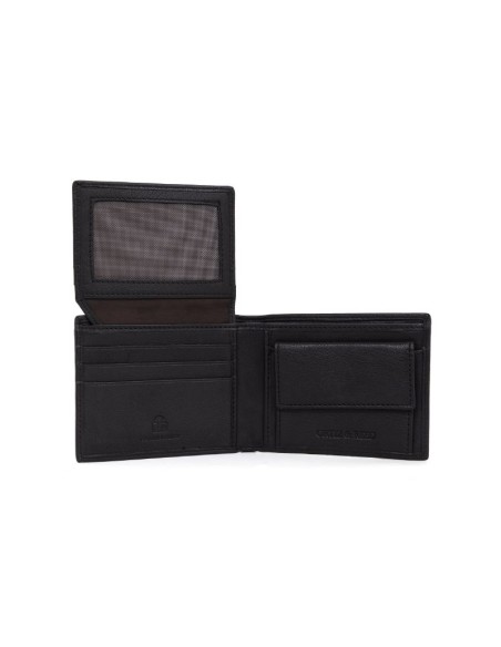 Black leather wallet