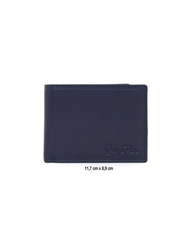 Mallette de peau bleu AC-ICONIC1-NAVY