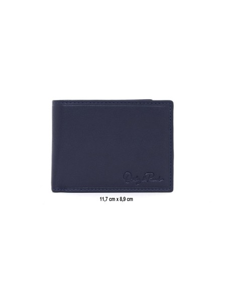 Mallette de peau bleu AC-ICONIC1-NAVY