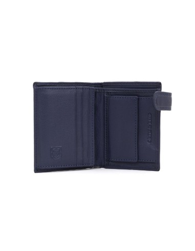 Blue leather wallet