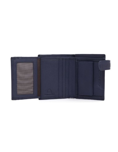 Blue leather wallet