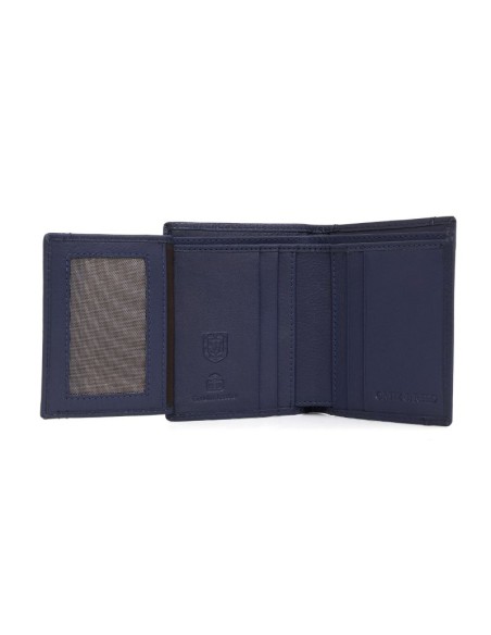 Blue leather wallet