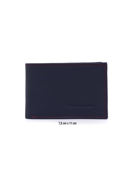 Blue leather wallet