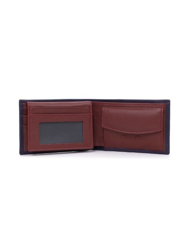 Blue leather wallet
