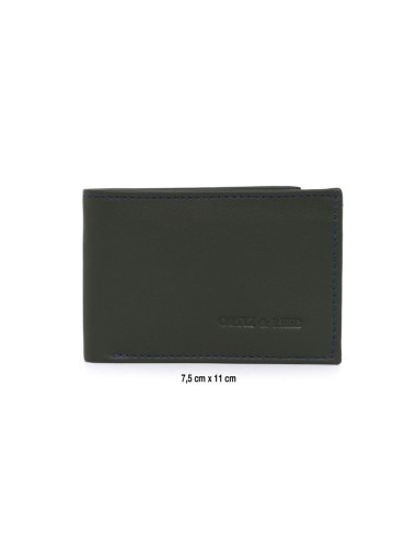 Green leather wallet