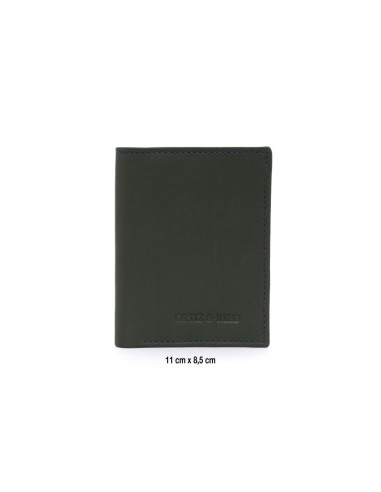Green leather wallet