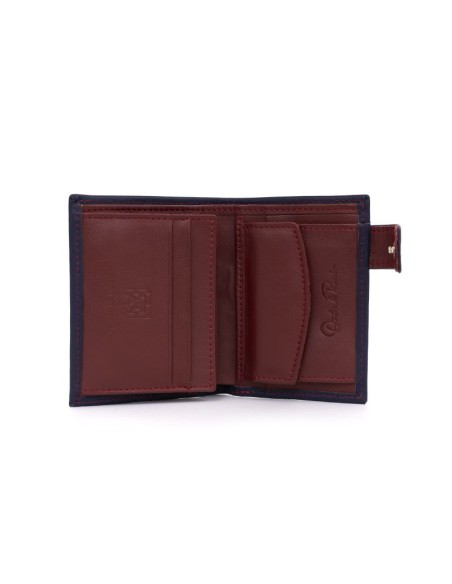 Blue leather wallet