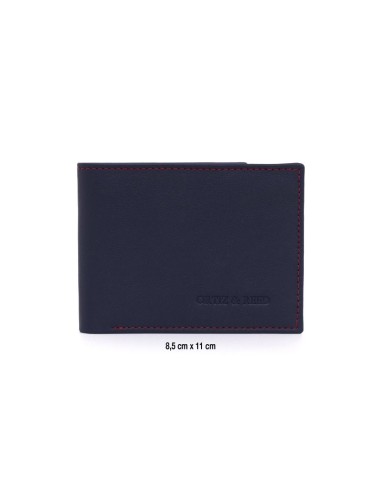 Blue leather wallet