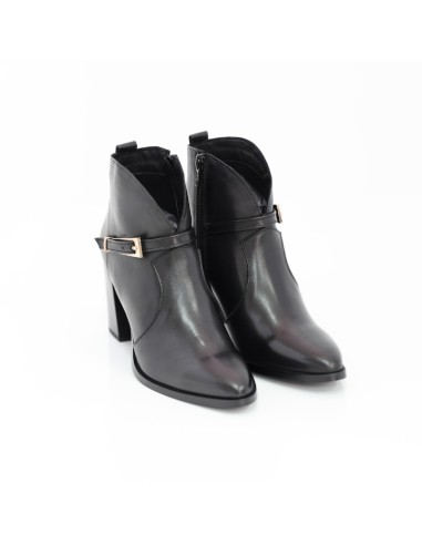 bottines femme lisse le noir W-ADIRA-NEGRO