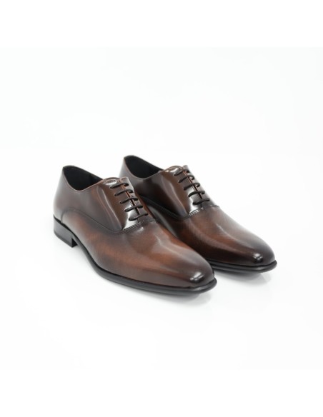 Oxford de piel con plantilla extraible color cuero