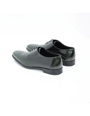 Green leather derby
