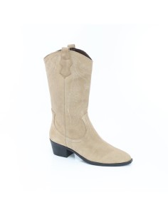 Light Brown suede Women's high boots 2