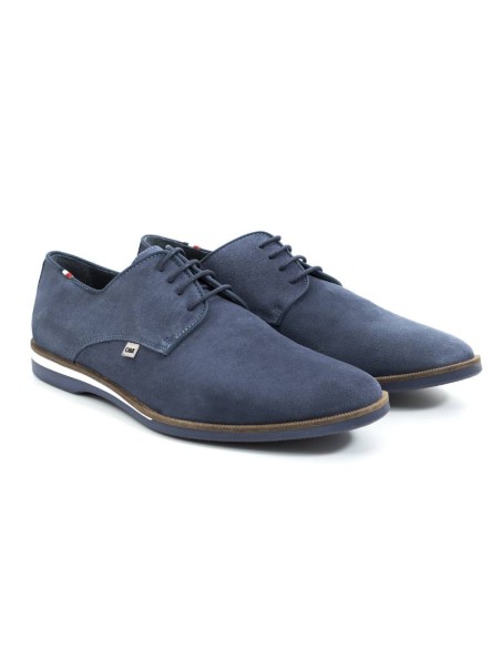 Derby suède bleu SAMUKA-JEANS