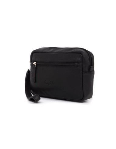 Black leather bag