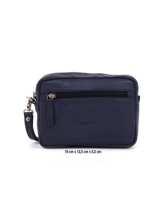 Sac de peau bleu AC-BOMAN-5312-BLUE