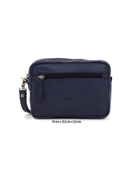 Sac de peau bleu AC-BOMAN-5312-BLUE