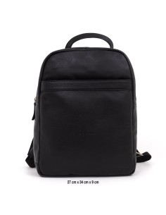 Black leather Backpack