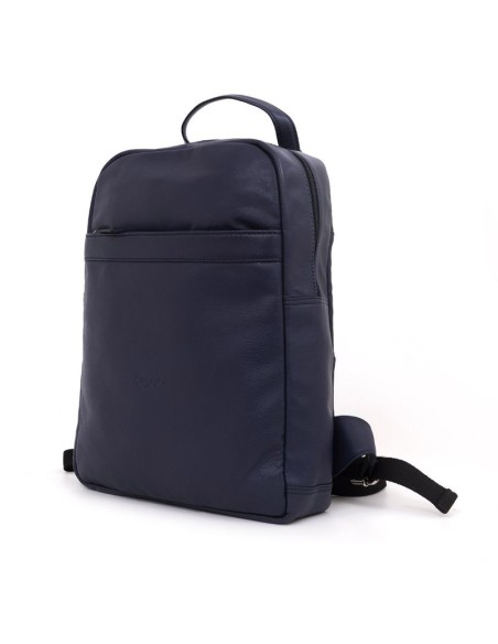 Cartable de peau bleu AC-SACADOS-0252-BLUE