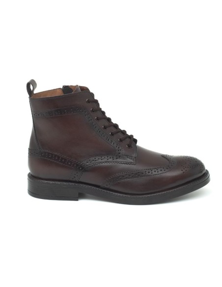 Bottine de peau marron PAZVOR-BROWN