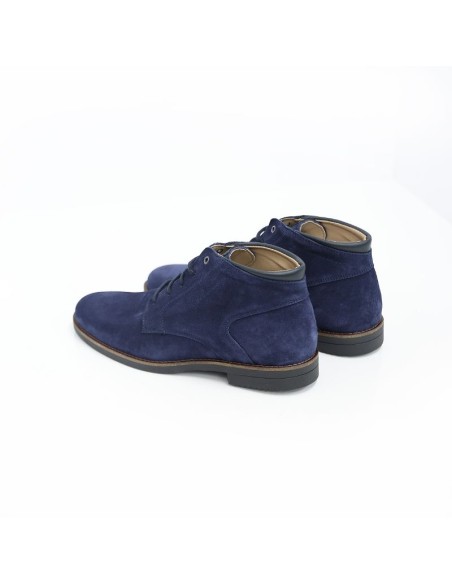 Blue suede boot