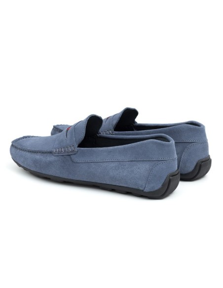 Mocassin suède bleu SEDENA-AZUL