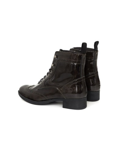 Brown leather women's boots