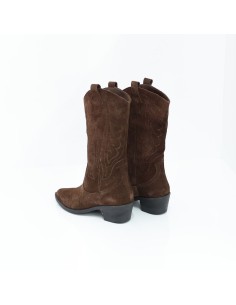 Brown suede Women's high boots 2