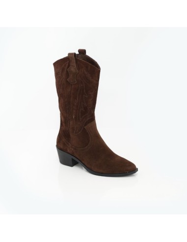 bottes femme suède marron W-MARIVA-BROWN