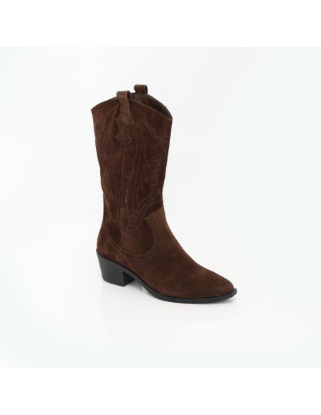Brown suede Women's high boots