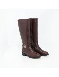 bottes femme de peau marron W-MEMINA-BROWN